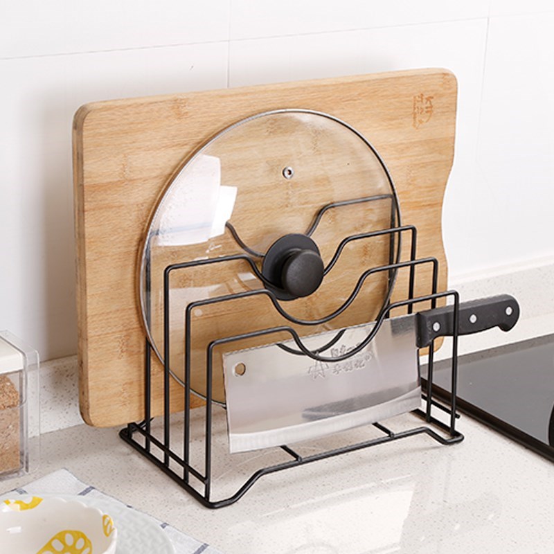 Kitchen cutting board knife rack canteen special rack canteen chopping board rack case board kitchen shelf supplies put lid shelf