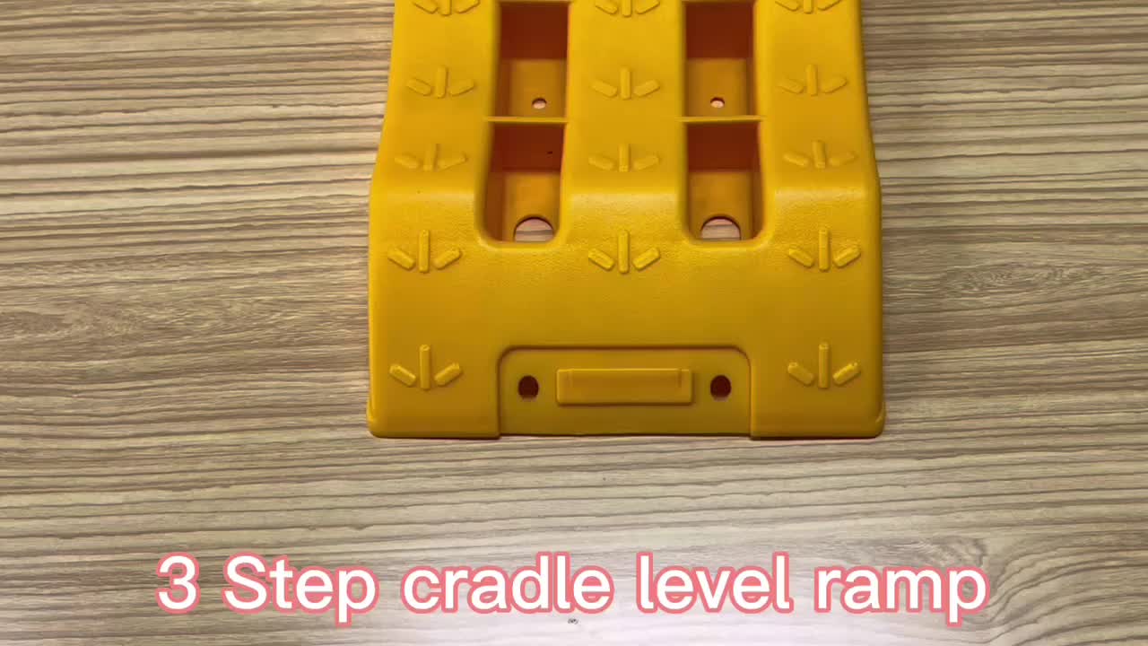 Rv Adjustable Car Ramps Three Step Ladder Cradle Caravan Leveling Ramp