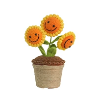 3 цветочные горшки из подсолнечного горшечного растения