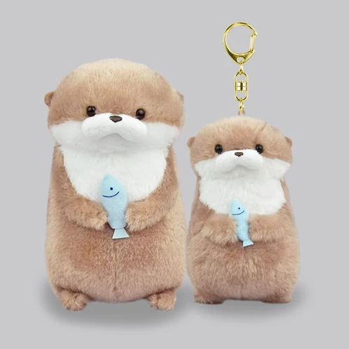 Милая плюшевая настольная кукла, выдра, подарок на день рождения