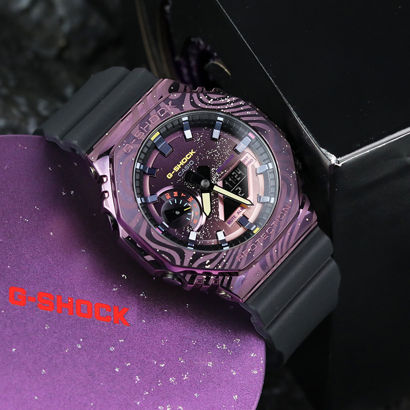 Casio Watch New Model Galaxy Gm-2100Mwg-1A Space Creation Collaboration with Nishinoya Oak Waterproof Wristwatch Casio Watch New Model Galaxy Gm-2100Mwg-1A Space Creation Collaboration with Nishinoya Oak Waterproof Wristwatch