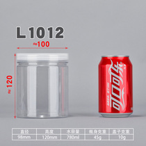 1012 plastic bottle food jar transparent biscuit jar honey bottle sealed jar food grade bottle thick jar