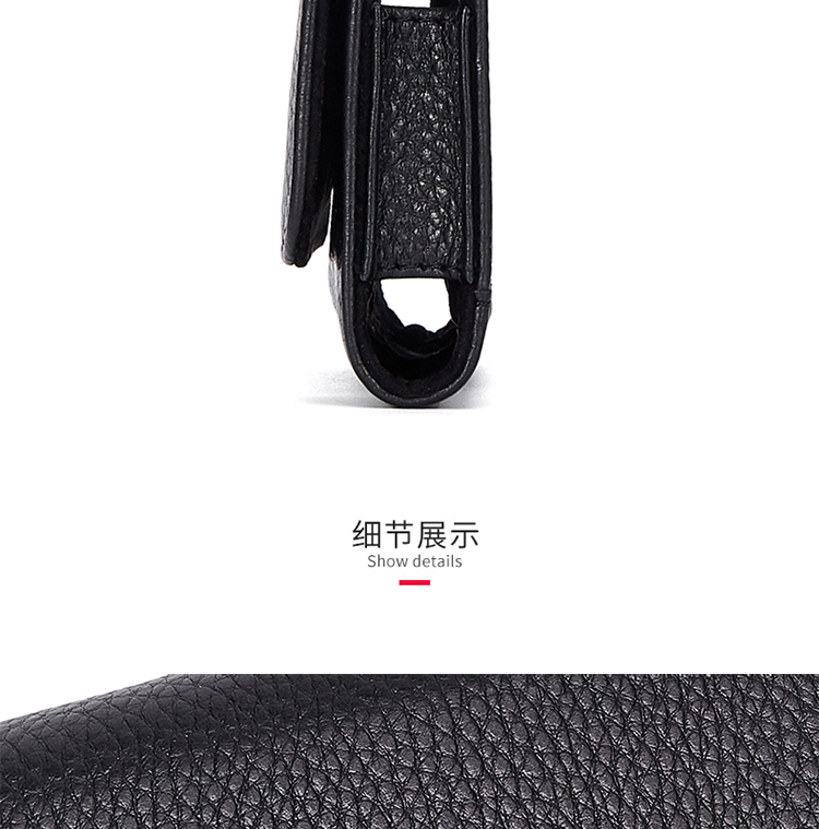 Điện thoại di động bỏ túi nam đeo đai chéo Da đa chức năng Da táo lớp đầu tiên XS Max 7/8 plus - Túi của con người túi xách pedro