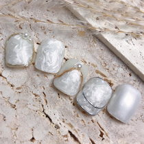 Mother-of-pearl thread mermaid shell nail polish glue pearl fine flash nail texture pearl paste color 2022 new