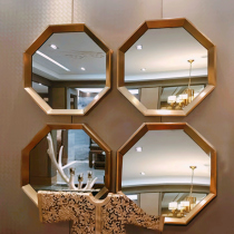 American wall decoration mirror dining room background wall hanging combination mirror Chinese creative dining side mirror living room entrance mirror