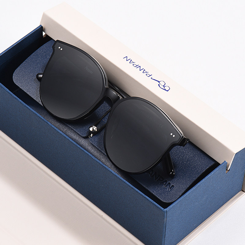 GM sunglasses female sunglasses male tide ins anti UV glasses netting red driving big face slim 2020 new