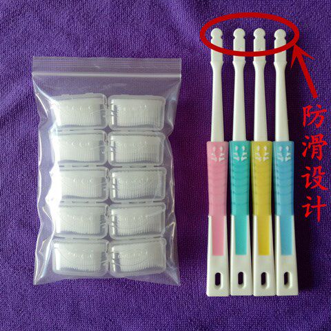 Nano soft bristle toothbrush head adult free brush handle