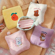 ins Korean girl heart large capacity aunt towel bag cute student portable mini compact sanitary napkin storage bag
