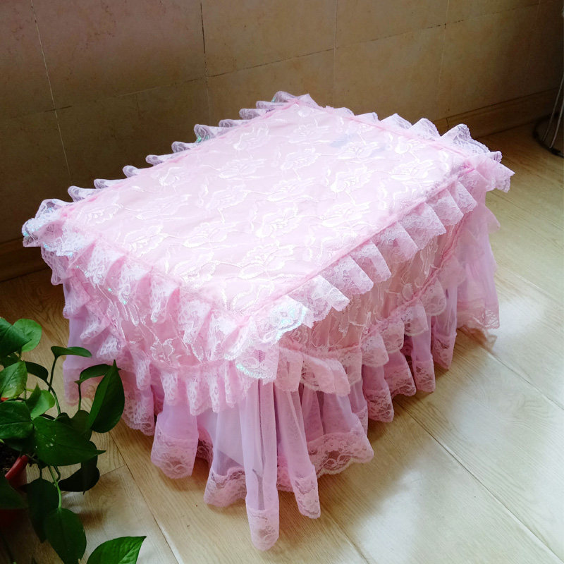 Galanzmei's microwave oven cover pastoral lace fabric cover cloth oil-proof and dust-proof washable Korean electric oven cover