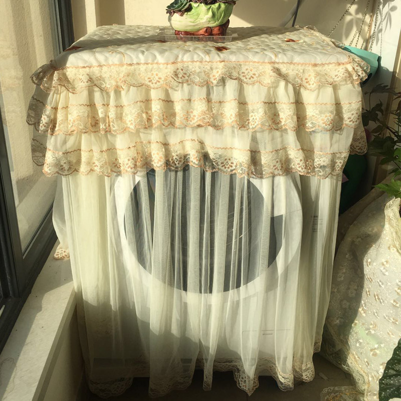 Lingnuo lace fabric Sanyo beautiful washing machine cover wave wheel open automatic roller waterproof sunscreen cover universal