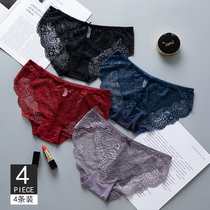 Sexy underwear Ladies lace low waist girl hot hot and spicy thin model breathable Japanese system confused comfortable breifs female