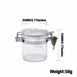 Увлажняющий акриловый маленький портсигар из нержавеющей стали, система хранения