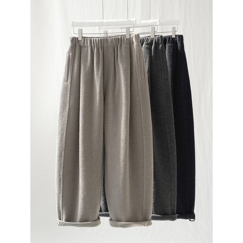 Ma·Fu Wool Soft Loose Casual Straight-Leg Pants for Men, Minimalist Comfortable Elastic Waist Versatile Wool Pants Ma·Fu Wool Soft Loose Casual Straight-Leg Pants for Men, Minimalist Comfortable Elastic Waist Versatile Wool Pants