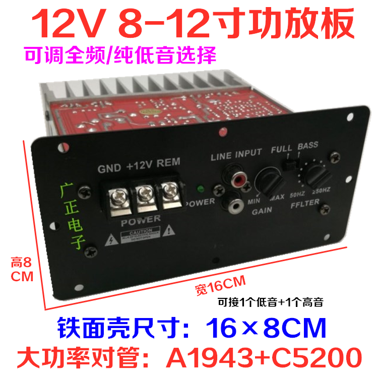 Upgrade Diy High Power Panel 12V Bass Full Frequency Bass Voice Bass with High Sound