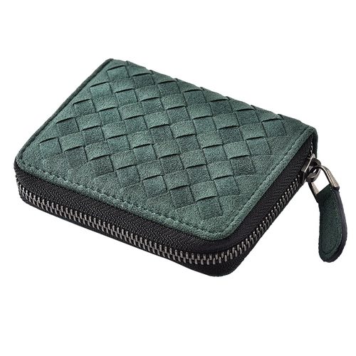 罗诗奴 Мужской плетеный вместительный и большой картхолдер, кошелек, из натуральной кожи