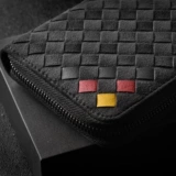 罗诗奴 Длинный бумажник ручной работы, цепочка с молнией, плетеная маленькая сумка клатч, кошелек, длина макси