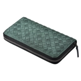 罗诗奴 Плетеный вместительный и большой бумажник, мужской картхолдер, маленькая сумка клатч, из натуральной кожи