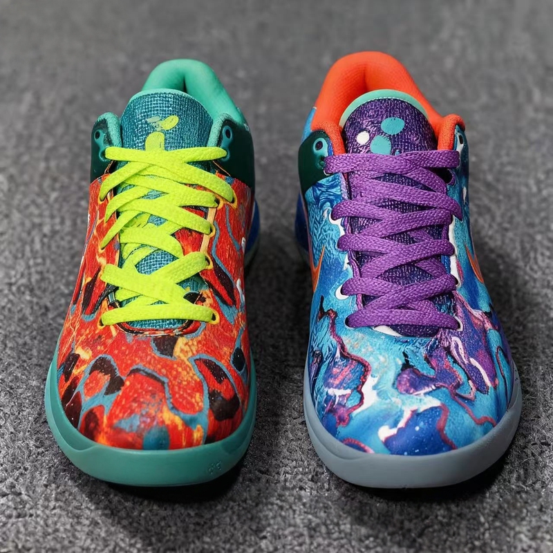 Kobe 8 Generation Basketball Shoes for Students, Breathable Kobe8 Practical Sneakers, Shock-Absorbing, Non-Slip, Wear-Resistant Children's Sports Shoes
