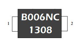BS0060N-C silk screen printing B006NC discharge detonator TVS discharge tube original SMB package