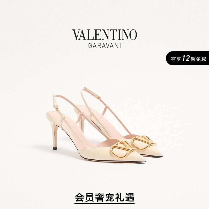 [Online Exclusive] Valentino Women's Vlogo Signature Back-Strap High Heels
