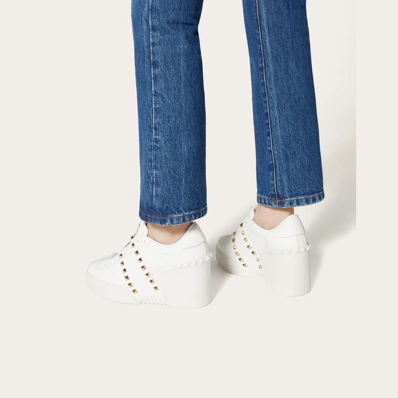 [24th issue] Ms. Valentino Ms. OPEN DISCO Cow Skilled Sneakers