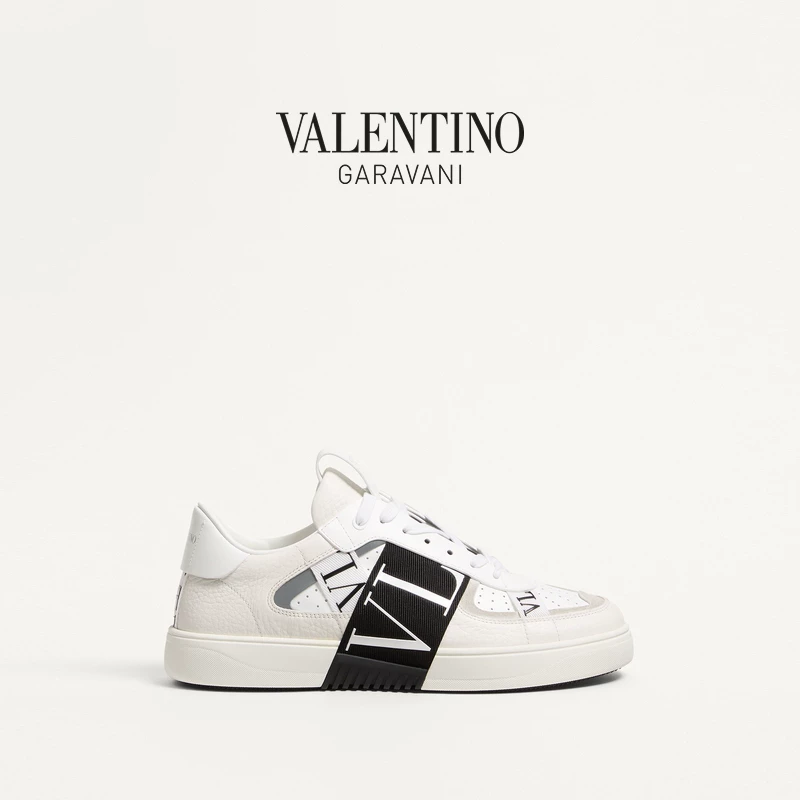 Кожаные кроссовки VALENTINO GARAVANI для мужчин из телённой кожи VL7N низкие кеды повседневная обувь весна 2020 года в том же стиле шнуровка лёгкая мужская обувь