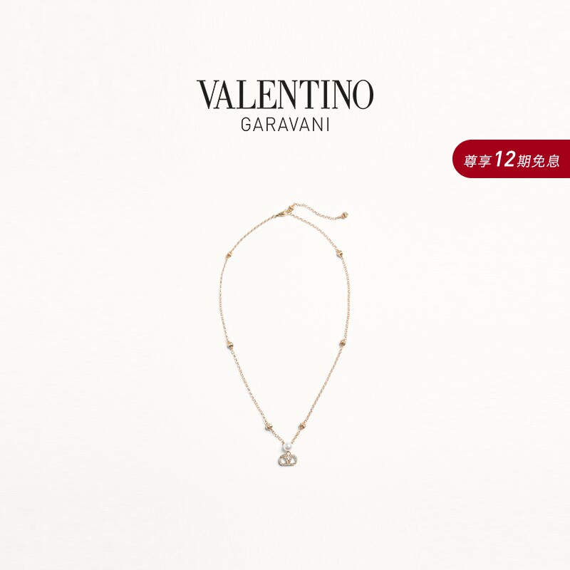 [Online Exclusive] Valentino Women's Vlogo Signature Metal Necklace