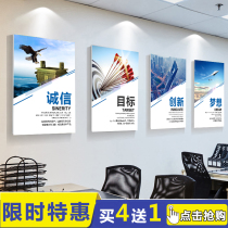 Corporate Slogan Conference Corridor Publicity Poster Motivators Background Wall Exhibition Board Enterprise Culture Hanging Painting Office Decoration