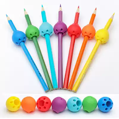 Silicone pen holder to correct children's writing habits posture pencil baby beginner crayon pen holder correction