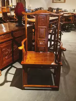 Rosewood mahogany large guan mao yi three-piece sandalwood hedgehog huang gong yi solid wood tai shi yi round-backed armchair office chair