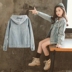 2019 mùa xuân phiên bản Hàn Quốc thời trang áo khoác Đối với Big Kids Thời trang Denim Jacket. 