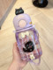 Children's High-Quality and Cute Double-Drinking Straw Cup, Specially Designed for Kindergarten Students to Go to School, 2025 New Portable Water Bottle