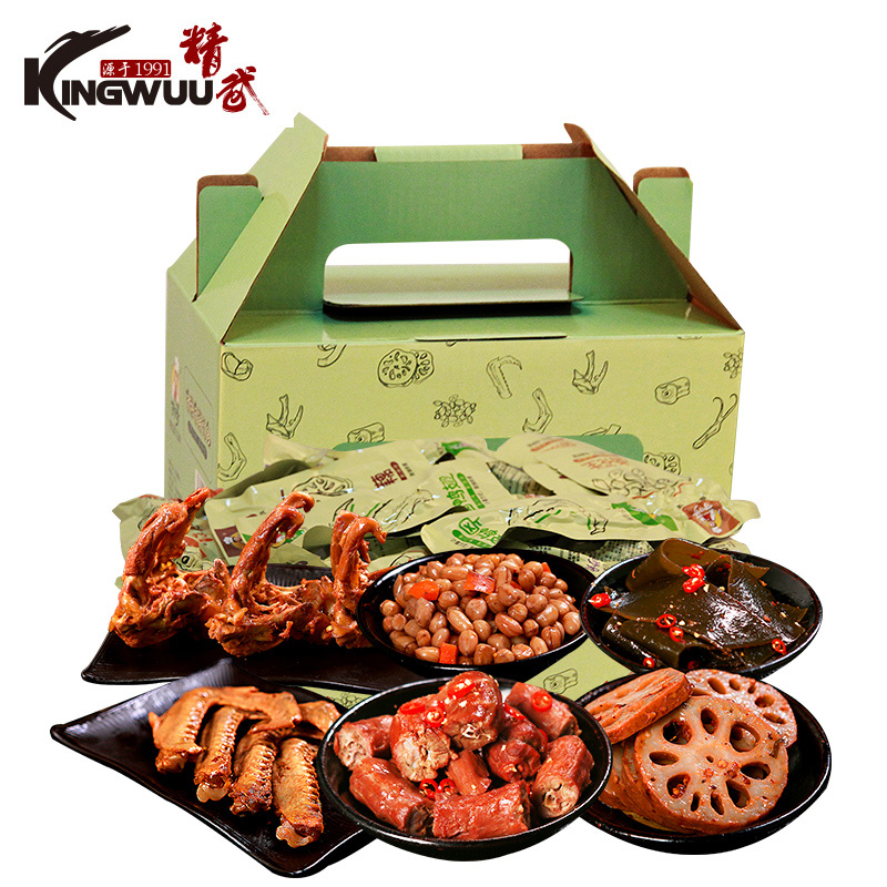 武汉特产卤味精武鸭脖510g真空休闲卤味零食