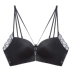 Isela Glossy Beauty Back No Steel Ring Bra, Gathering Lace Open Backwear, Nữ có nút cài ngực nhỏ - Áo ngực không dây Áo ngực không dây