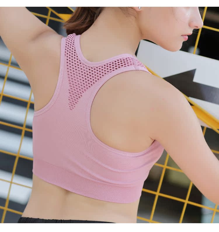 Áo khoác thể thao nữ chạy bộ chống chảy xệ tập thể dục chống sốc đồ lót yoga làm đẹp trở lại tập hợp áo ngực bên ngoài mặc br - Đồ lót thể thao áo pitch