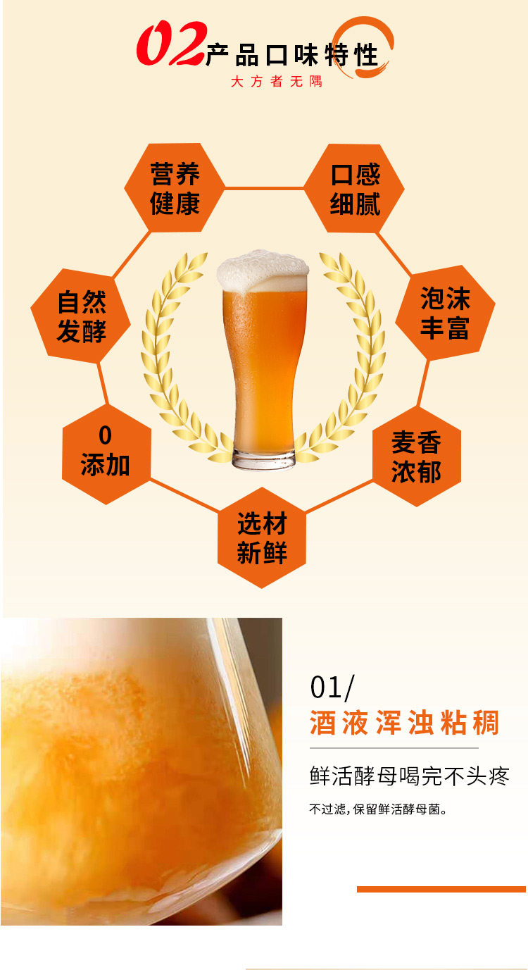 好客山东 精酿原浆鲜啤 1L*2桶 图5