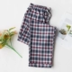 2018 mùa thu mới cho nam quần flannel cotton pyjama lỏng kích thước lớn lưới dịch vụ nhà quần thẳng ra có thể được mặc quần sịp