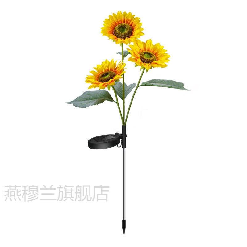 Solar Rose Flower Light LED Garden Decoration Emulation Flower Light Outdoor Waterproof Patio Park Villa Grass Terrace Lamp