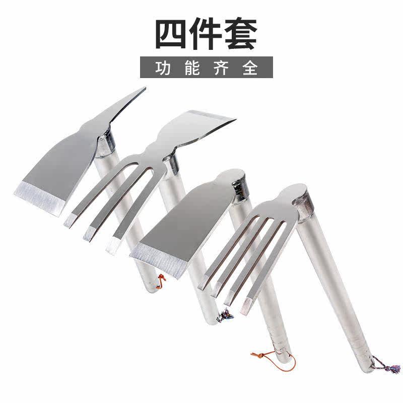 Tools for digging wild vegetables Stainless Steel Small Hoe Head Agricultural Tools Rake Weeding Theologer Dual-use Dig for the Outdoor Area