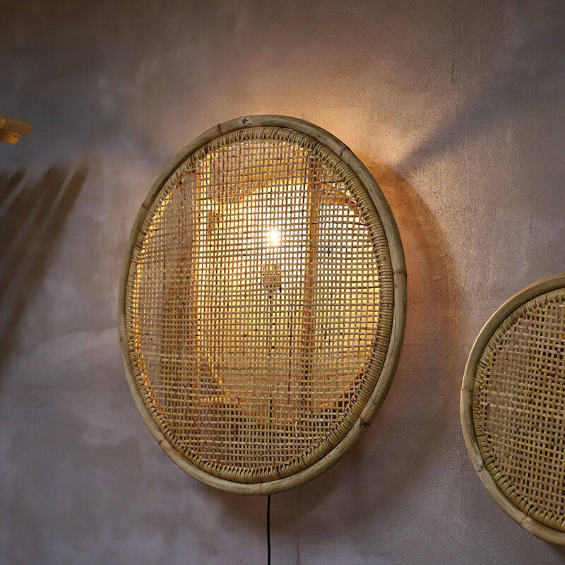 Day style wind rattan chic chandelia living-room dining hall minimalist modern lamps folk juku windproof lighting netting red bedroom vines art lampshades