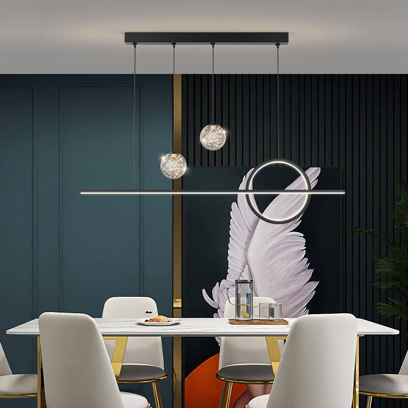 Yan Quality Dining Hall Chandelia Modern Minimalist Creative LED Light Extravaganza LIGHT EXTRAVAGANZA 2021 NEW RECTANGLE