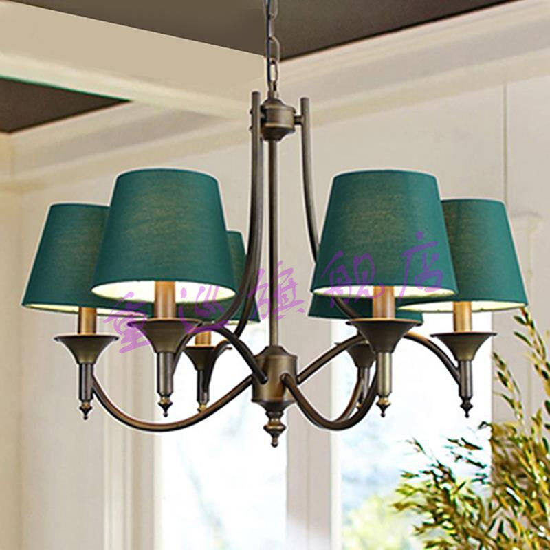 Heavy Touring American Chandelier Living Room Main Lamp 2021 New Modern Minima Mediterranean Green Fields Garden Dining Room Dining Room Bedrooms