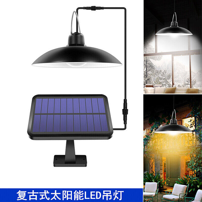 Moon City Solar Chandelia Courtyard Retro Light Outdoor Waterproof Landscape View Lantern Garden Villa One Tug of Two Lights Two