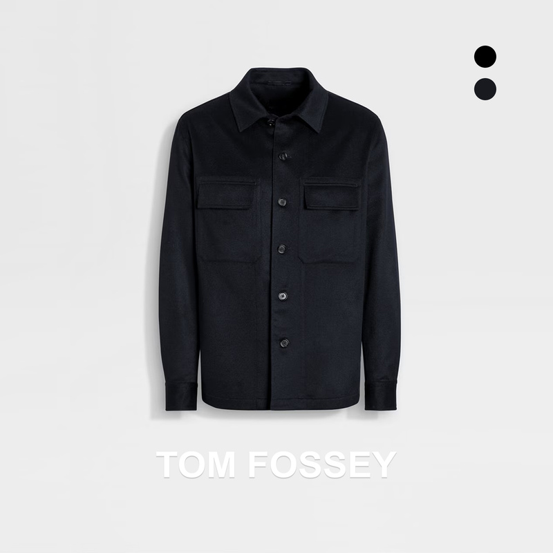 [Same Style as Jiejia] Italian Columbus 100% Cashmere Fabric Shirt-Style Pure Cashmere Jacket