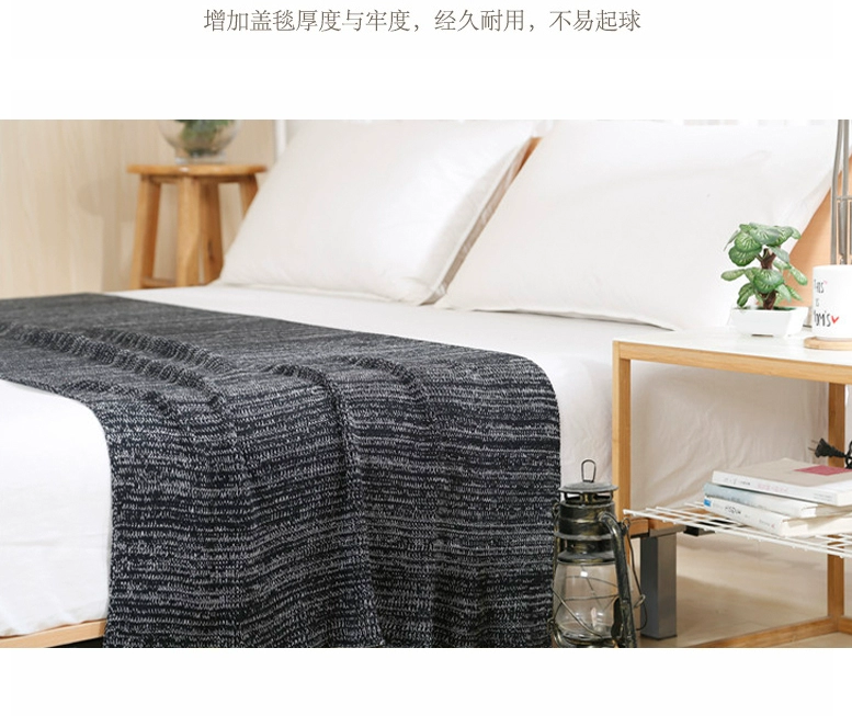 đơn bông đan chăn mền máy lạnh chăn thú chăn nordic sofa văn phòng chăn ngủ trưa chăn - Ném / Chăn