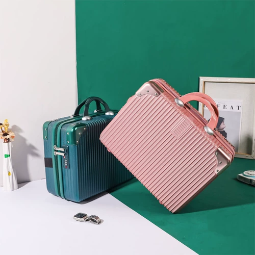 Портативный чемодан, косметичка, небольшая сумка, коробка, маленький трендовый ящик для хранения, 14 дюймов, 16 дюймов