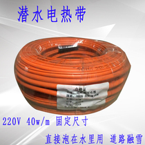 40W road snow melting cable snow melting explosion-proof heating tape sewer pipe submersible waterproof heating tape 220V