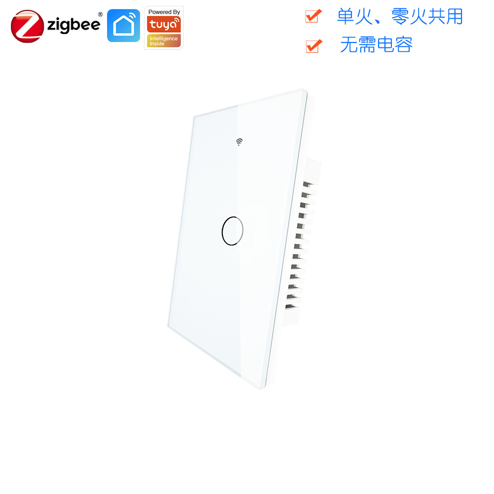 Graffiti Zigbee Smart touch switch American timing feature switch needed zigbee gateway without capacitor