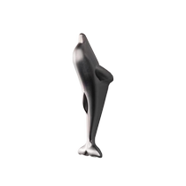 Entrance creative hook high-looking and personalized decorative clothes hook entrance door cabinet door handle cute dolphin hook 3062