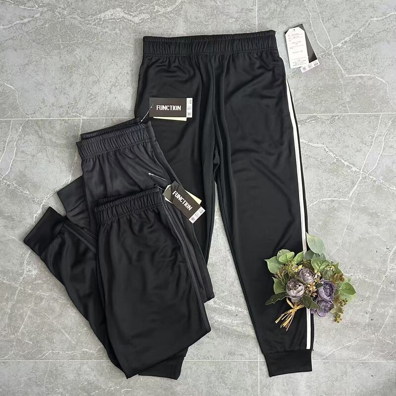 Japanese Casual Sports Style Quick-Drying Anti-Uv Striped Elastic Waist Jogger Pants Summer Thin Sports Pants